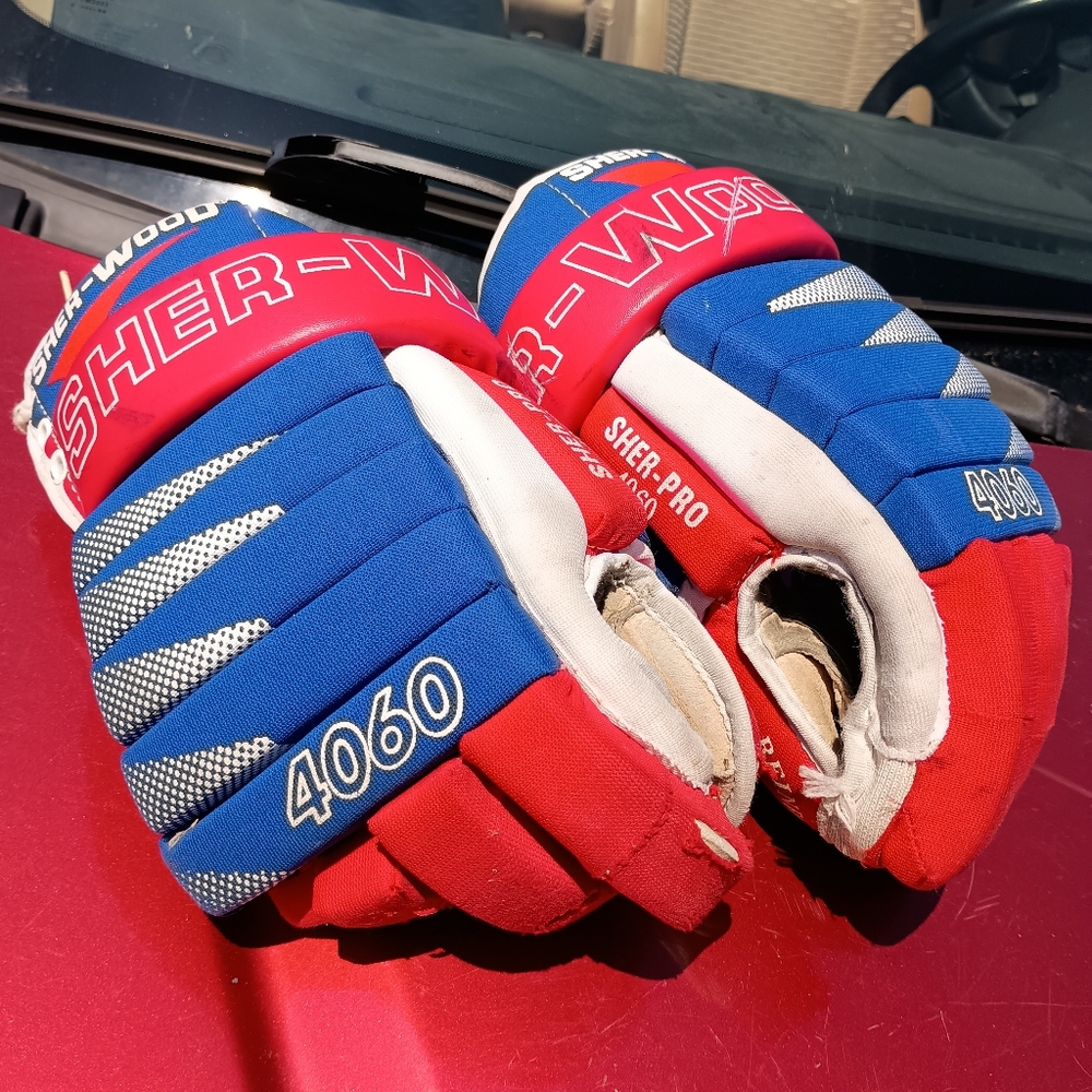 Red and Blue Men's Gloves